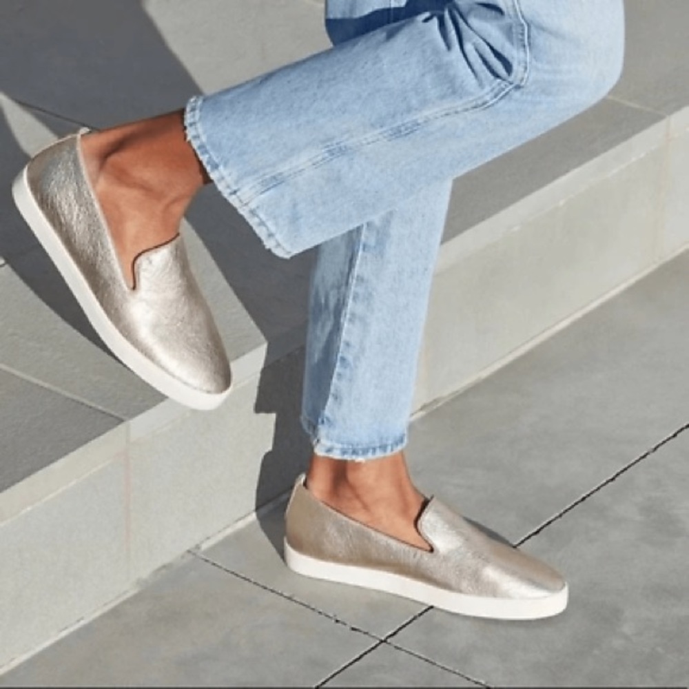 Birdies The Swift Gold Slip-ons